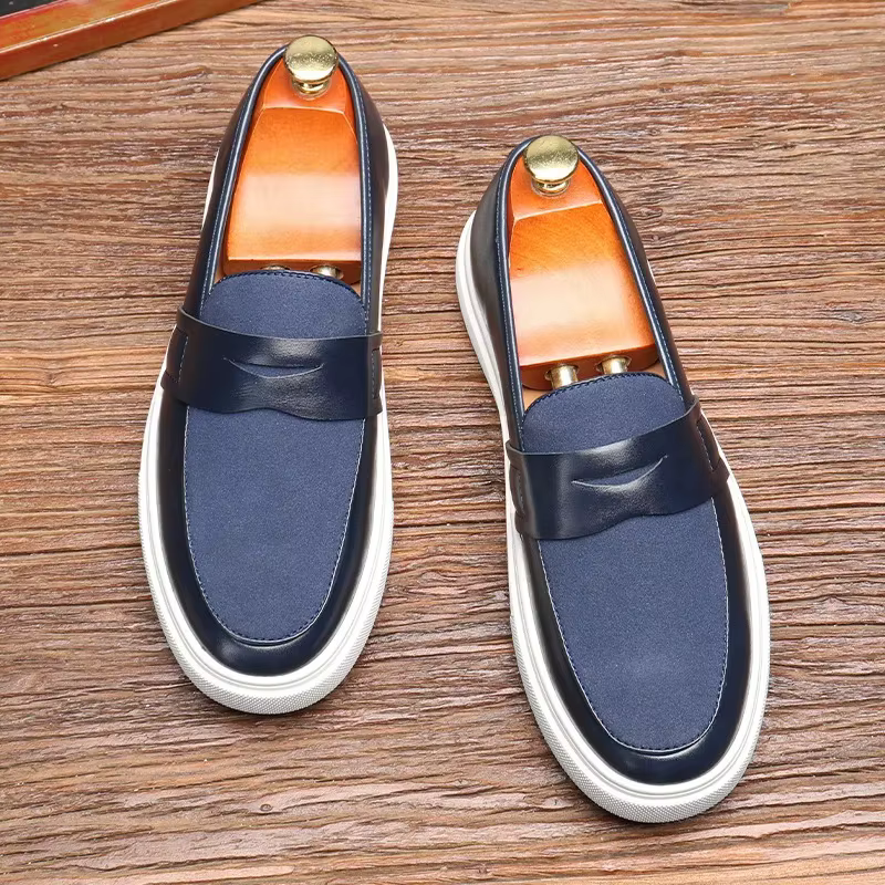 ChimKorean-Chaussures décontractées pour hommes avec semelle optique, semelle extérieure en caoutcho
