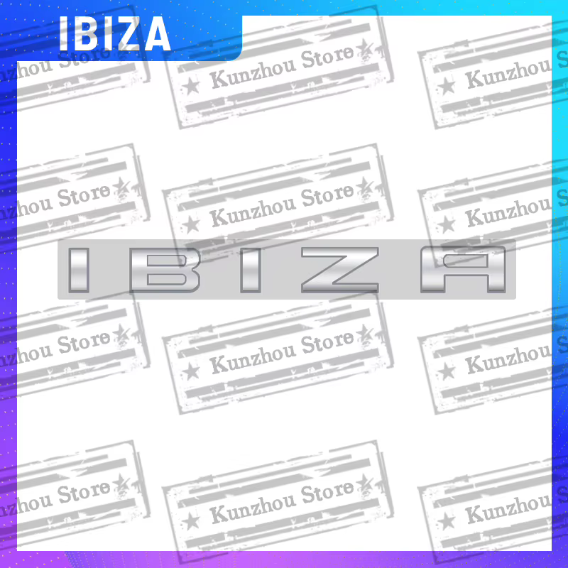 Emblème de lettre de logo en métal pour IBIZA, garde-boue de voiture, autocollant de coffre arrière,