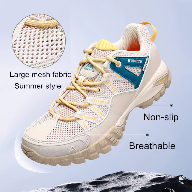 HUMTTO-Chaussures de sport respirantes pour femmes, baskets de trekking en plein air, non ald, caout