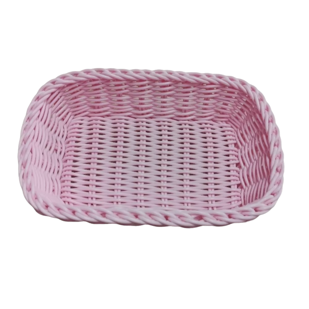 Panier de rangement carré décoratif pour la maison, idéal pour le bureau, les fruits et l'organisati