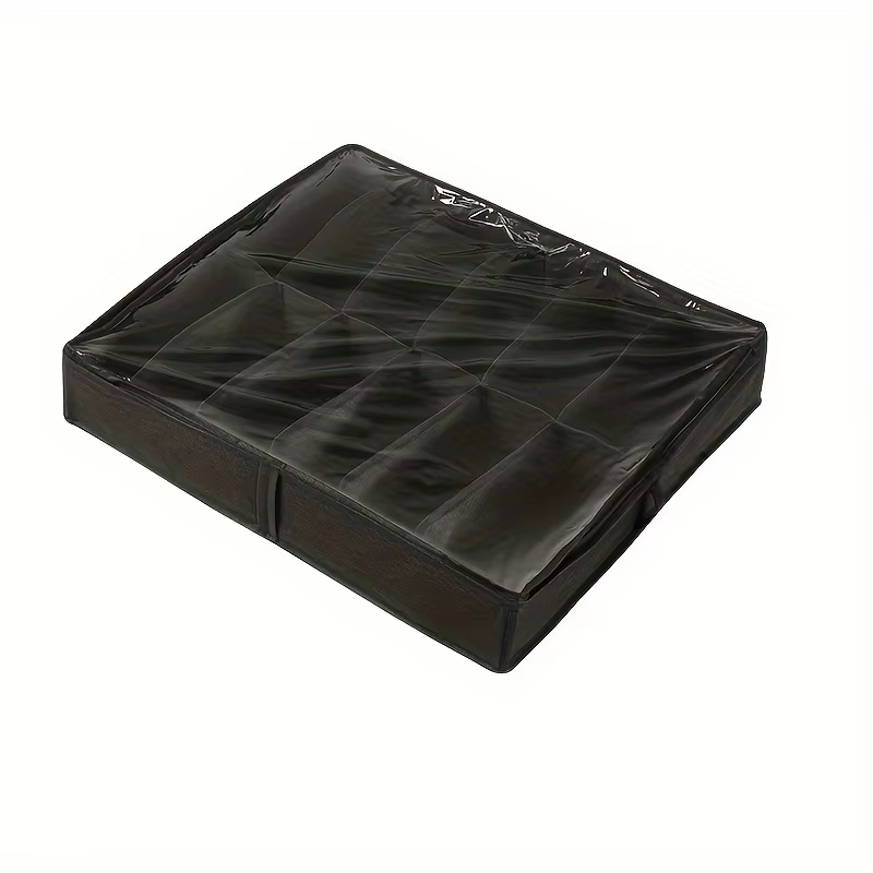 Boîte de rangement pour chaussures à 12 compartiments, couvercle pliable et transparent, organisateu