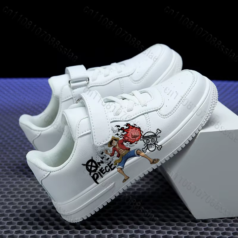 Baskets ONE PIECE Luffy à imprimé cool pour adolescents, étudiants, garçons, parents et enfants, lég