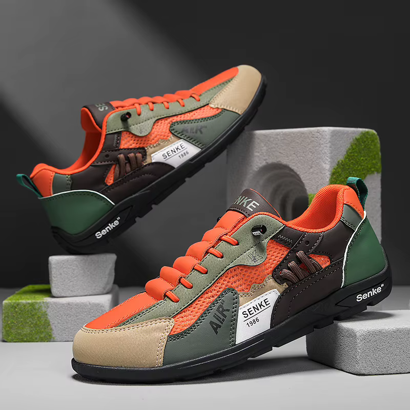 Nouvelles baskets rétro pour hommes été 2026 – Chaussures décontractées respirantes en maille et cui