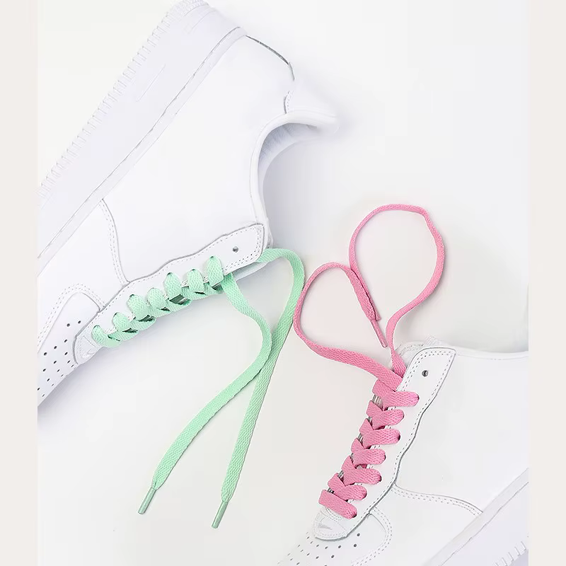 Lacets de chaussures classiques unisexes, lacets lumineux plats, cordes de chaussures décontractées,