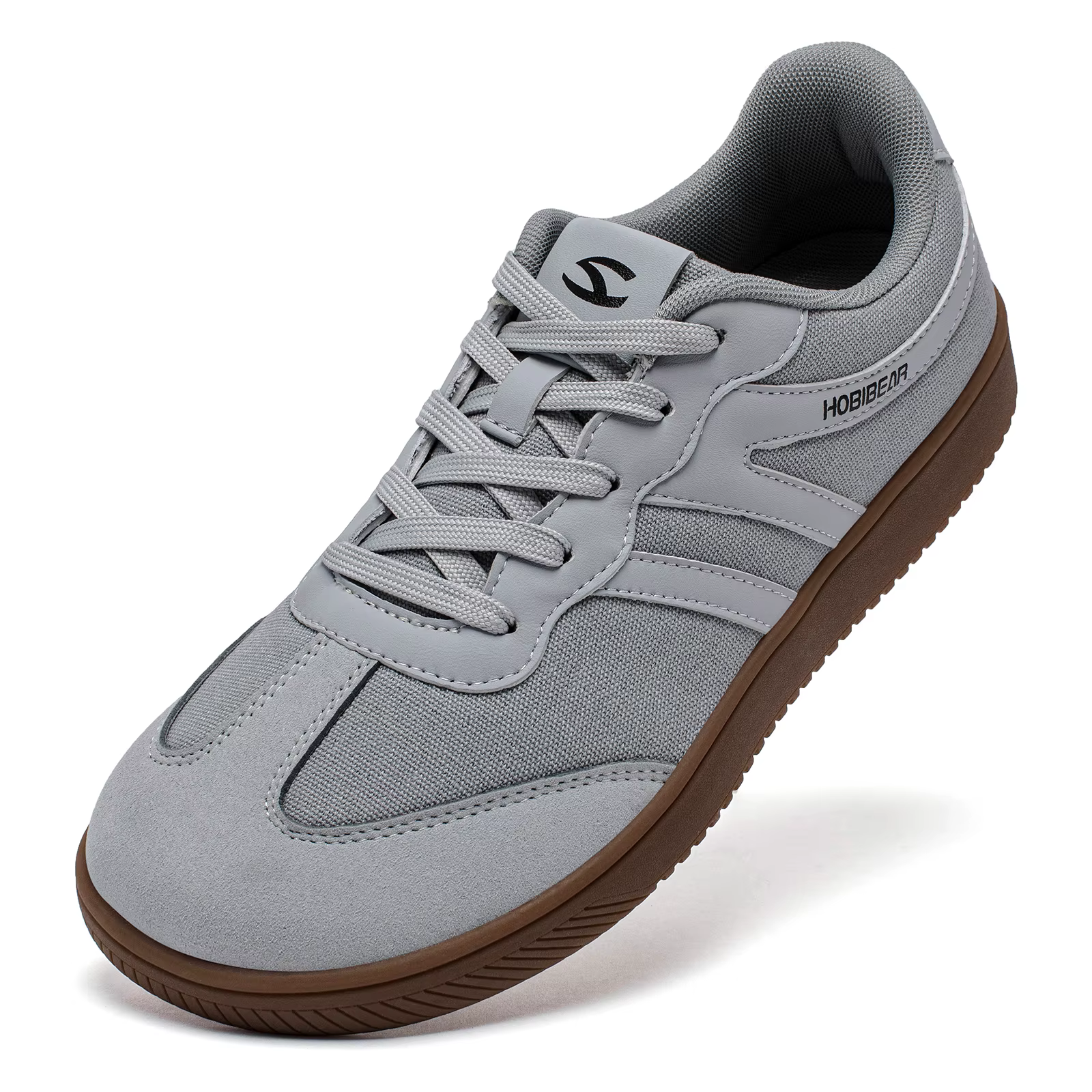 HOBIBEAR chaussures à bout large hommes femmes tissu minimaliste Sneaker à lacets chaussures de marc
