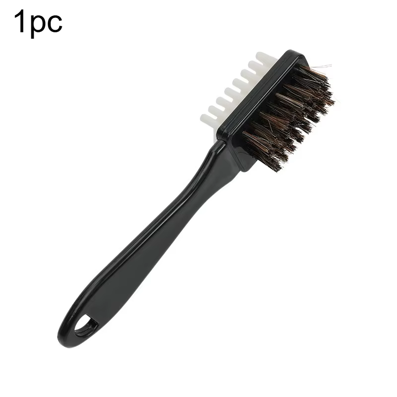 1 brosse de nettoyage pour chaussures en daim et cuir avec gomme, entretien des articles en similicu