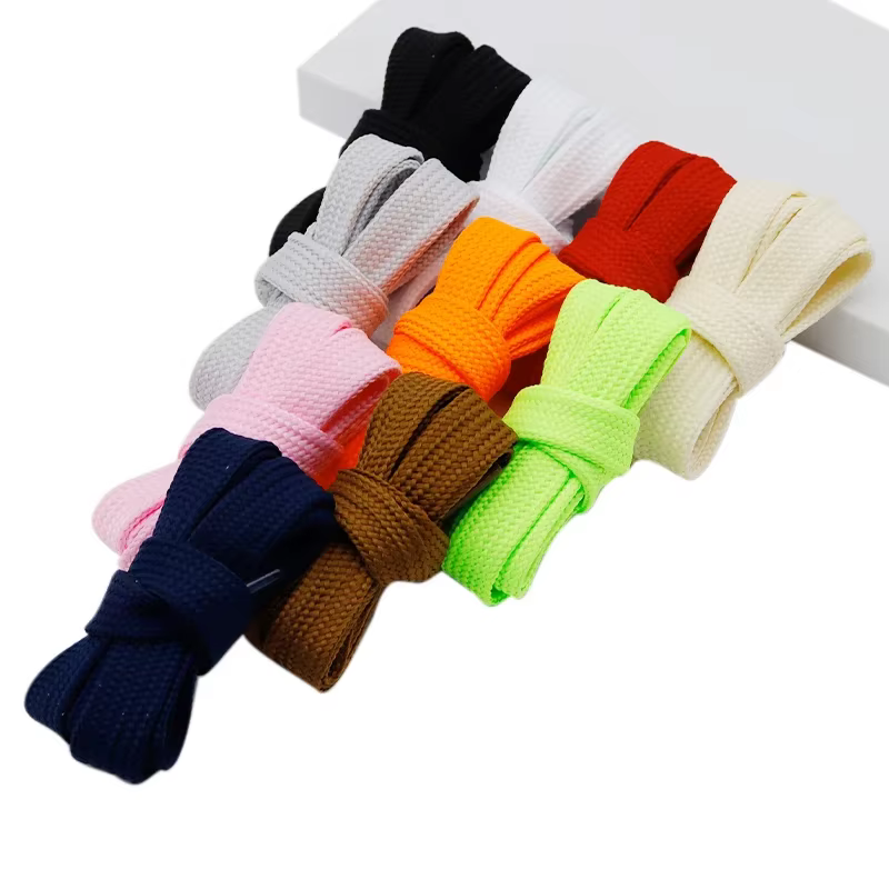 Weiou lacets adultes bottes en toile 60-400 cm de large bande 18 MM couleur unie sécurité Premium pl