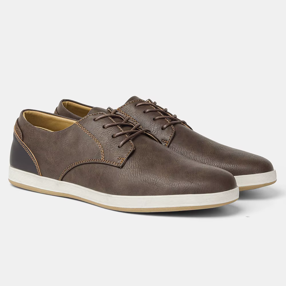 Baskets en cuir confortables et à la mode pour hommes, chaussures décontractées, 2024