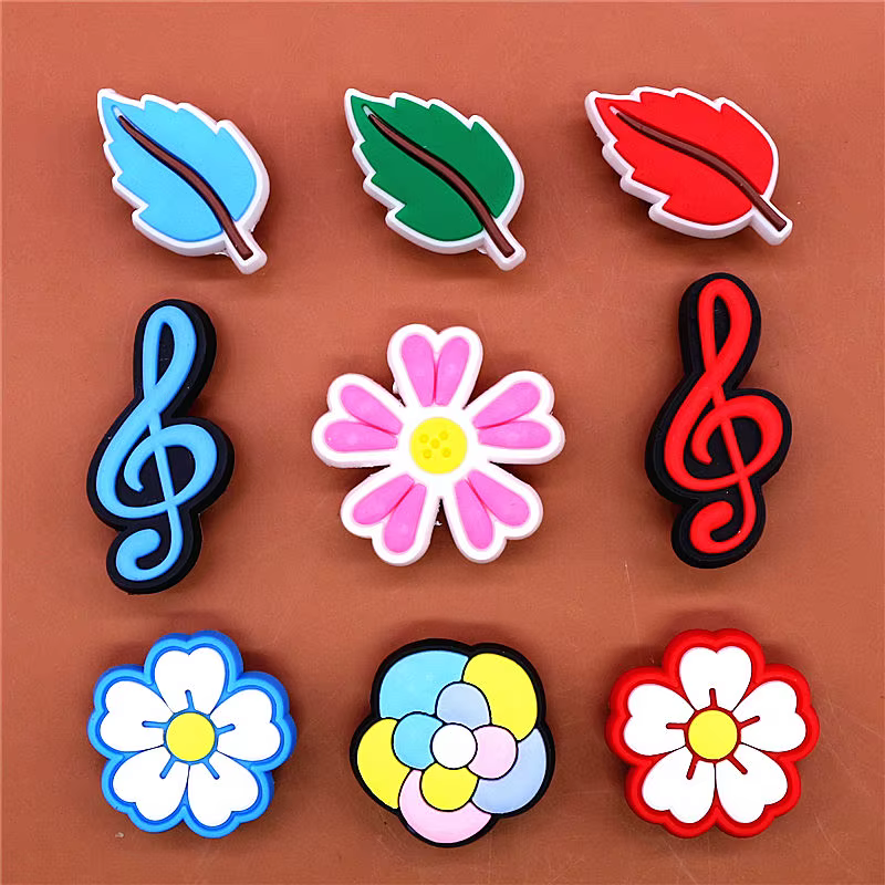 Breloques de chaussures en forme de note de musique, 1 pièce, accessoires de décoration en forme de