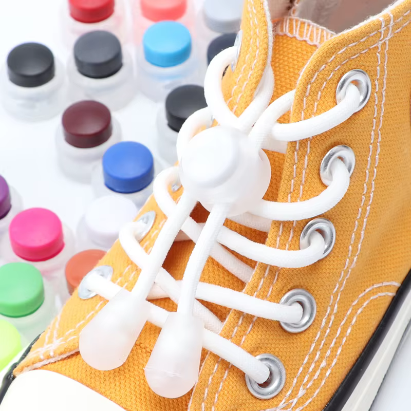 Lacets de verrouillage à ressort sans attaches, baskets élastiques pour enfants et adultes, lacets r