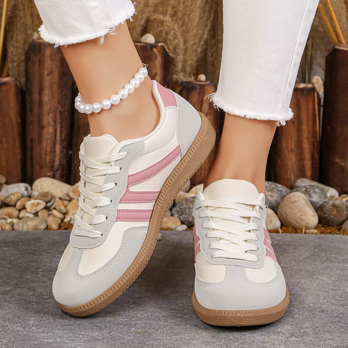 Chaussures d'entraînement allemandes pour femmes 2026 – Nouvelles baskets en cuir véritable pour fem