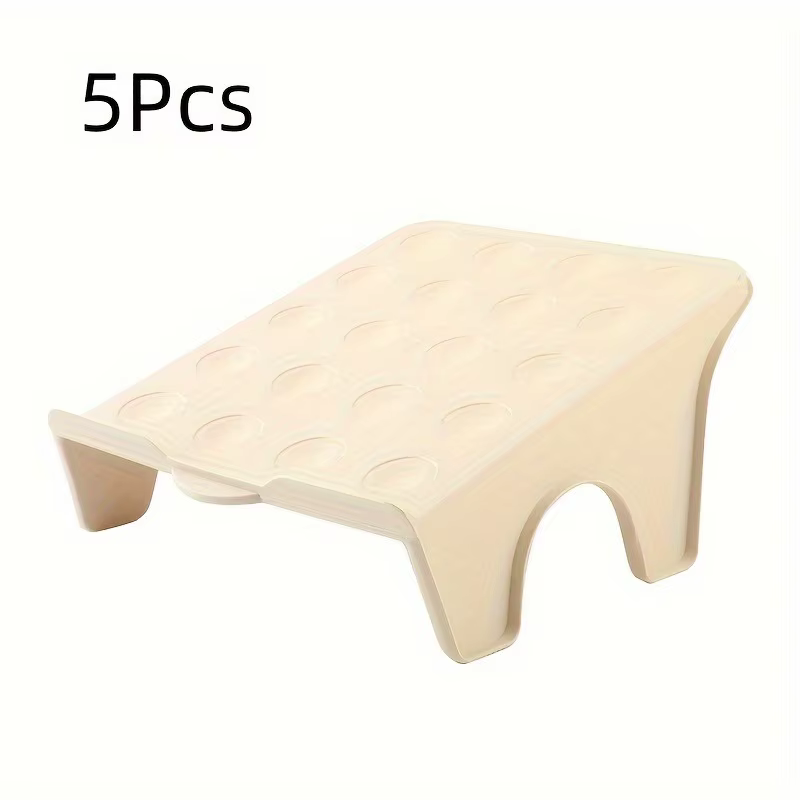 Lot de 5 supports à chaussures créatifs, étagère à chaussures en plastique double et peu encombrante