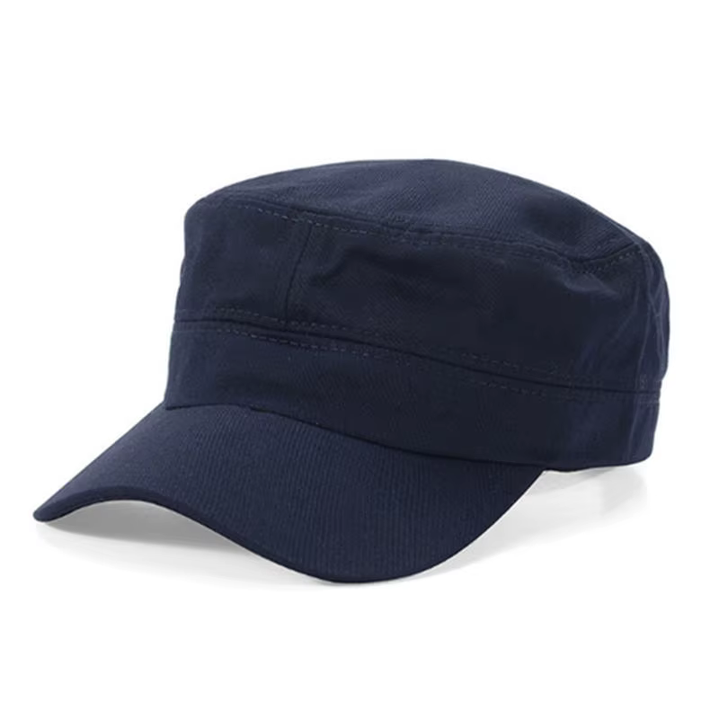 Chapeau militaire plat pour hommes, Simple et polyvalent, chapeau d'âge moyen, langue de canard, déc