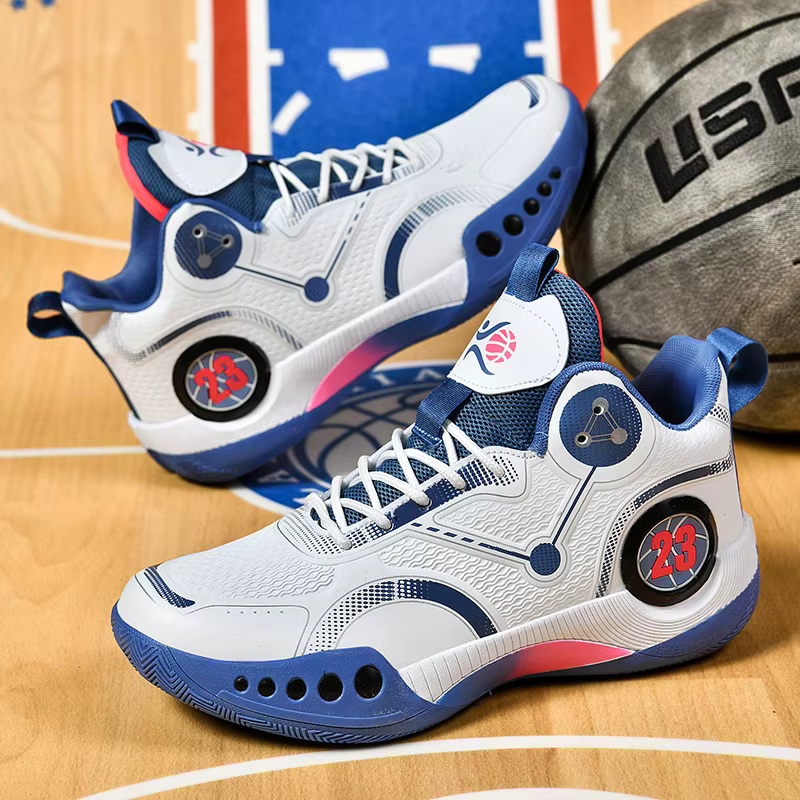 Chaussures de basket-ball à tige haute, respirantes et confortables, pour hommes et femmes, athlètes