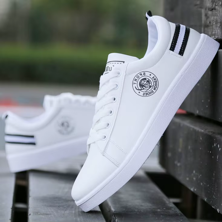 Baskets blanches en Faux cuir pour hommes, bottes chaudes d'hiver, montantes, Tenis Masculino, botte