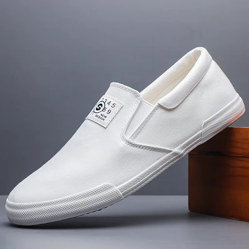 Baskets en toile respirantes pour hommes, chaussures de marche et de conduite confortables, chaussur