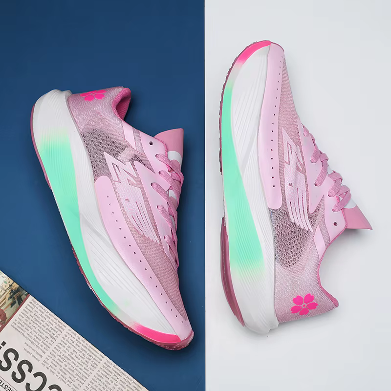 Chaussures de course Marathon pour hommes avec plaque carbone, baskets de sport respirantes et légèr