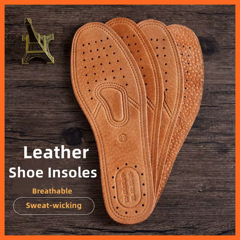 Semelle intérieure en cuir véritable pour chaussures, dépistolet ant confortable, l'offre elles inté