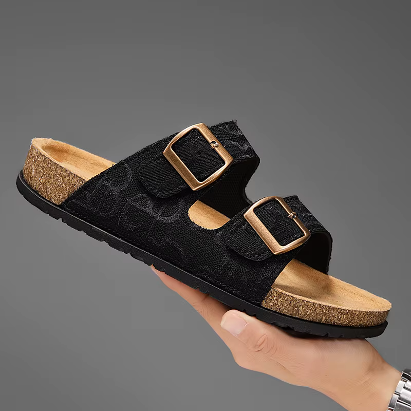 Claquettes de loisirs pour hommes, simples, tendance, semelle souple résistante à l'usure, chaussure