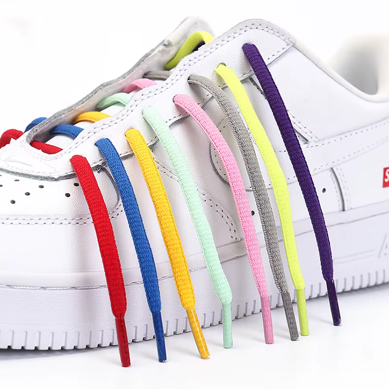 Lacets lumineux de sport pour hommes et femmes, Lacets ronds AF1, Résistant à l'usure, Non ald, Conv
