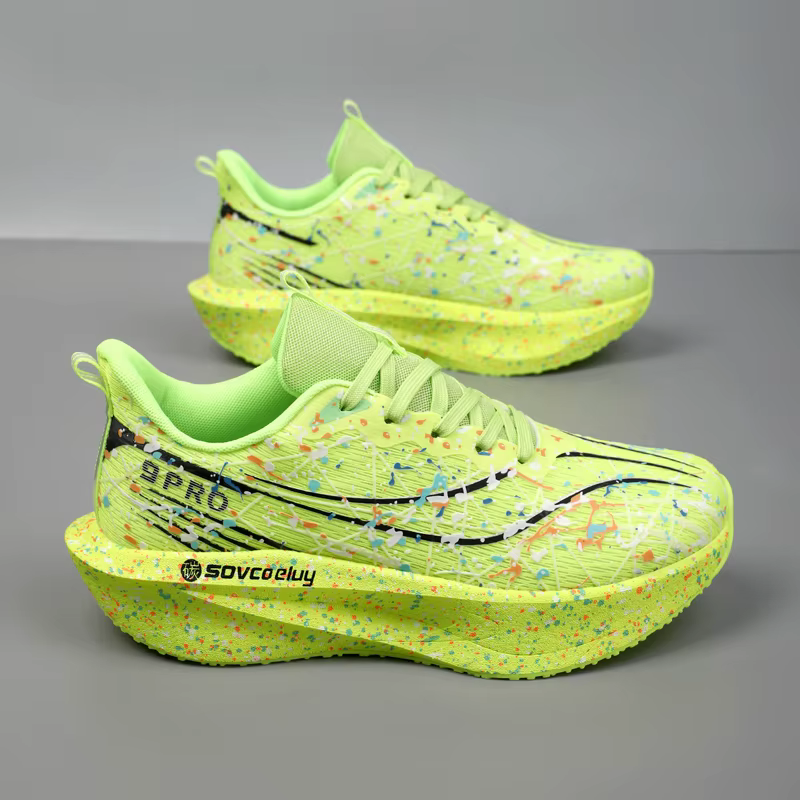 Chaussures de sport pour hommes, tendance, spécialisées en marche, avec plaque en carbone, pour mara