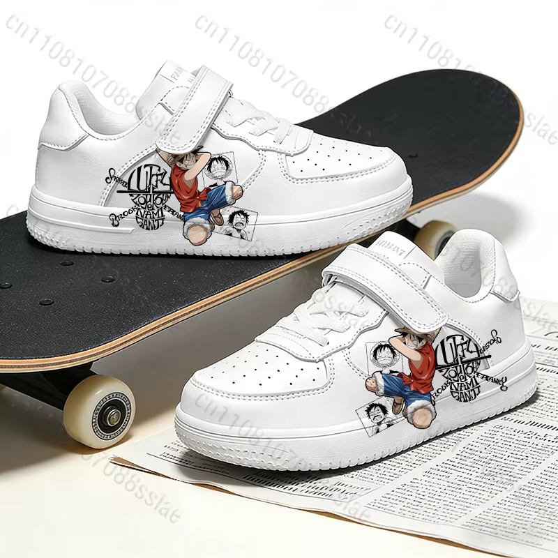 Baskets ONE PIECE Luffy à imprimé cool pour adolescents, étudiants, garçons, parents et enfants, lég