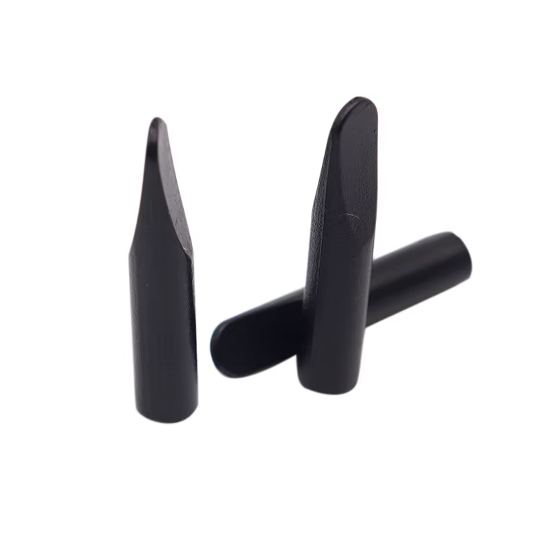 Weiou – accessoires de lacet, tête plate cylindrique 24x4.3mm, Aglets en plastique noir, pointes de 
