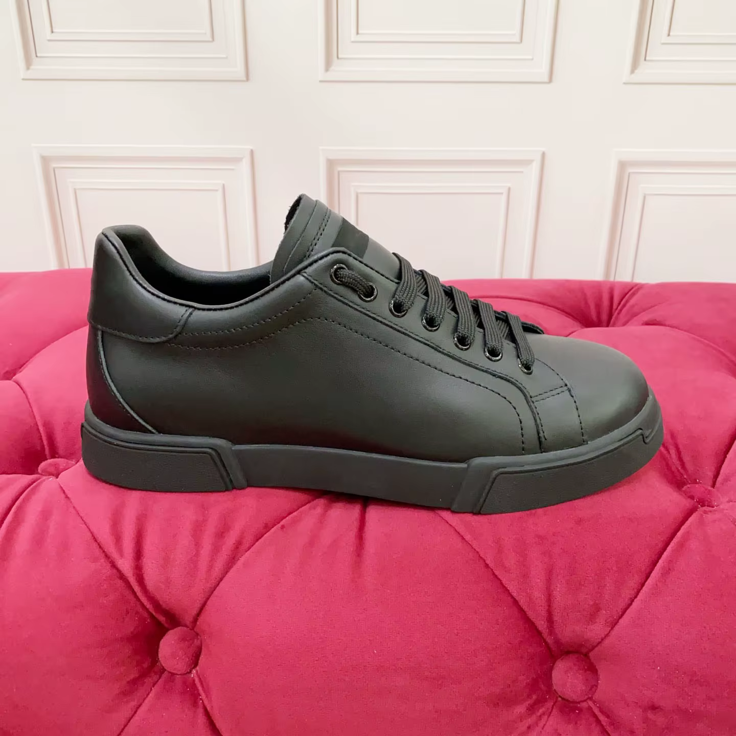 Baskets décontractées unies, respirantes et confortables, style scooter, avec empiècements, pour cou