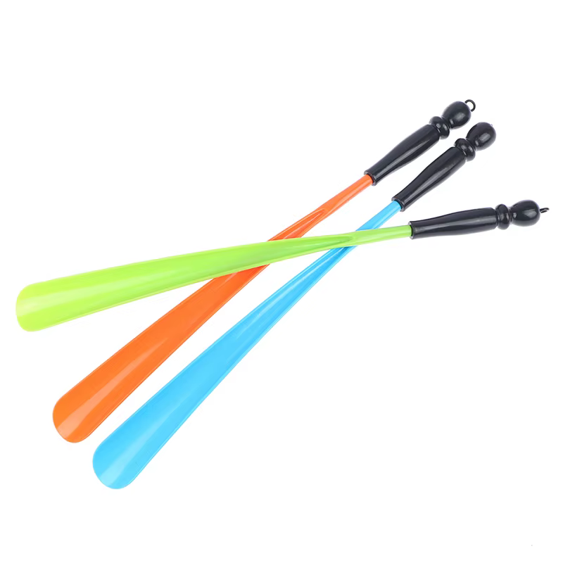 Chausse-pied Extra Long en plastique, aide à chaussures paresseuses, à Long manche, lève-chaussures,