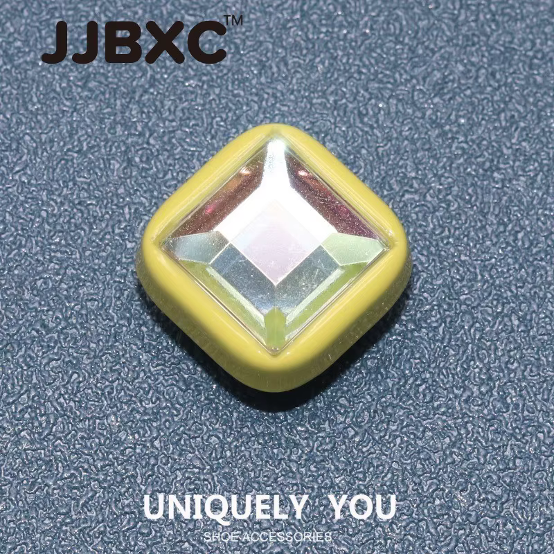 JJBXC – boucle de chaussure à breloques, accessoires de chaussures, gemme en métal, accessoires de c