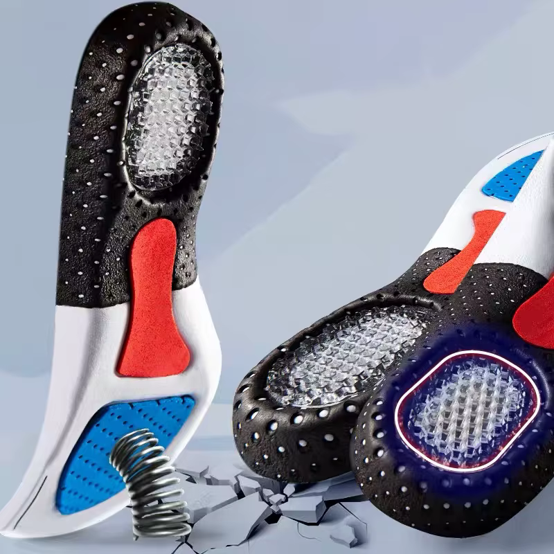 Semelles intérieures de chaussures de course d'été en Silicone à semelle souple pour hommes et femme