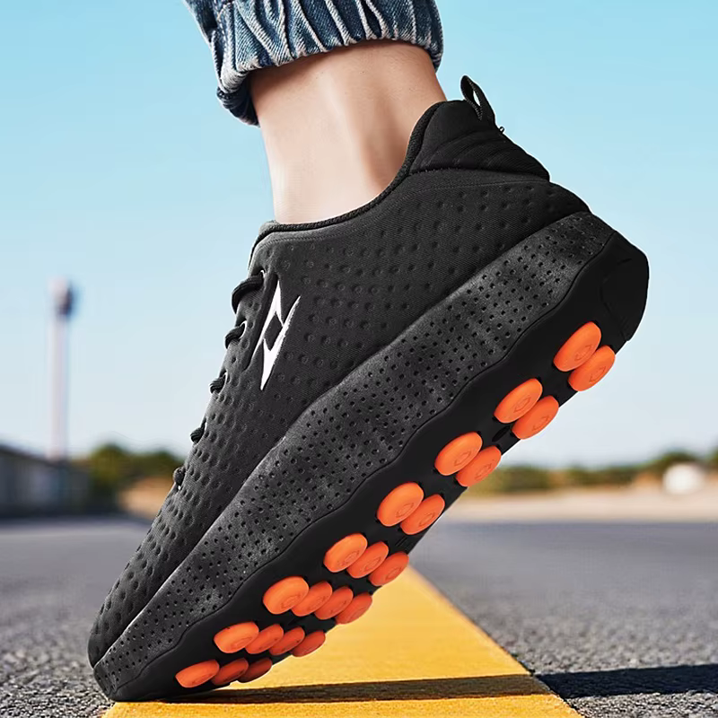 Chaussures de sport respirantes et légères pour femmes avec technologie de massage par détection du