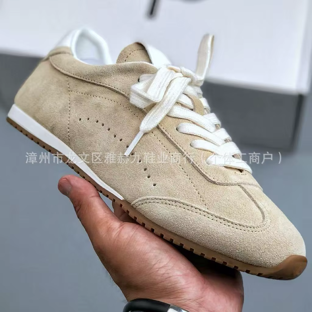 Chaussures de sport plates vintage Deqin originales à lacets, confortables, décontractées, tendance,