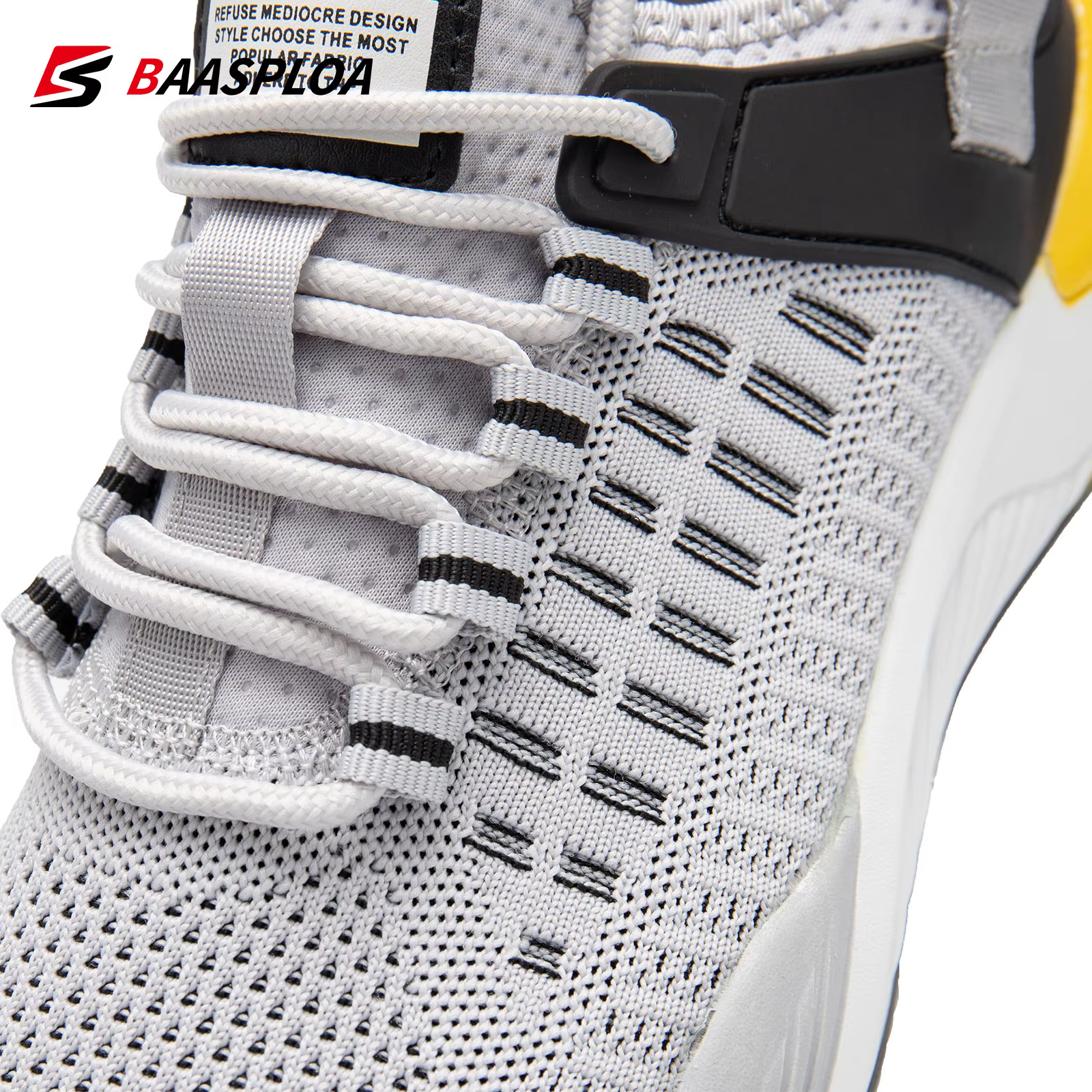 Baasploa chaussures de course légères pour hommes décontracté hommes concepteur maille respirant bas