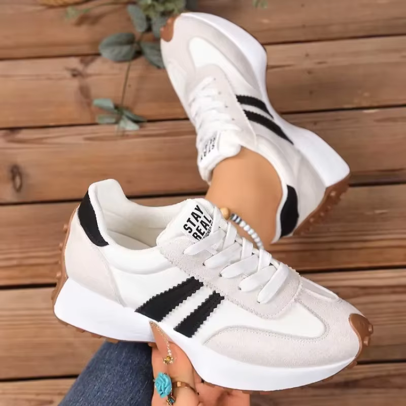 Sneakers rétro pour femmes, chaussures de course décontractées, chaussures de marche tendance, chaus