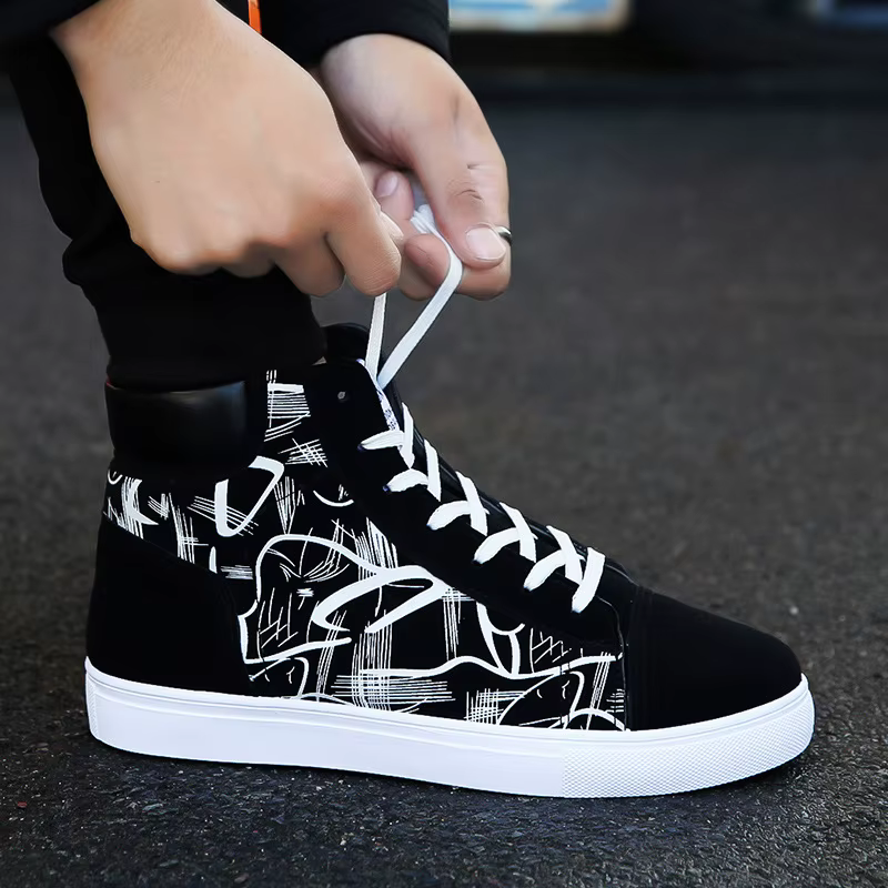 Baskets de mode hommes chaussures en tissu respirant Cool Style de rue chaussures hommes marque bask