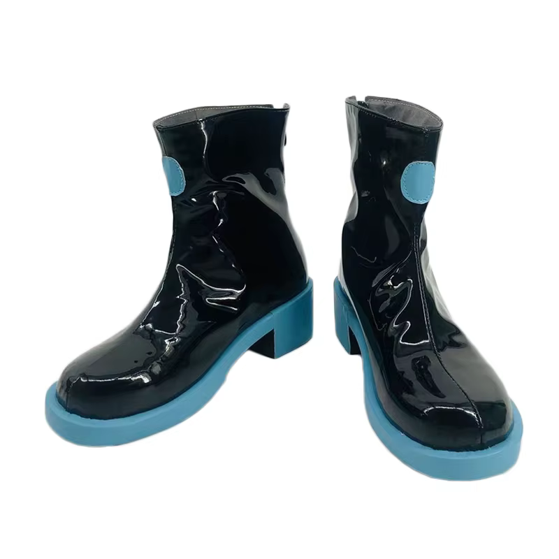 Chaussures de Cosplay Miku pour femmes, bottes à semelle bleue, toutes tailles, Comic Con