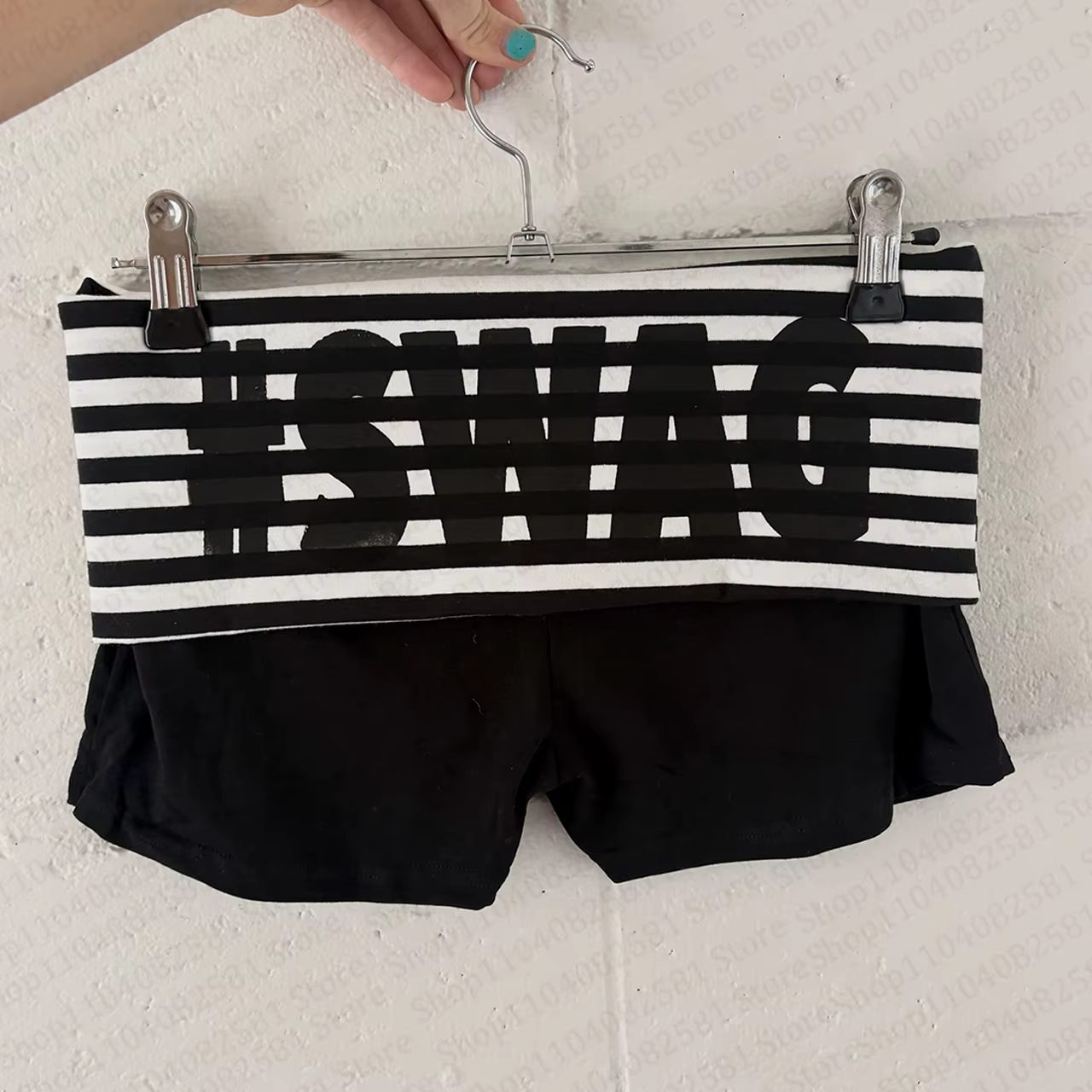 Shorts décontractés basiques imprimés lettres, style esthétique emo, rétro années 2000, gothique, hi