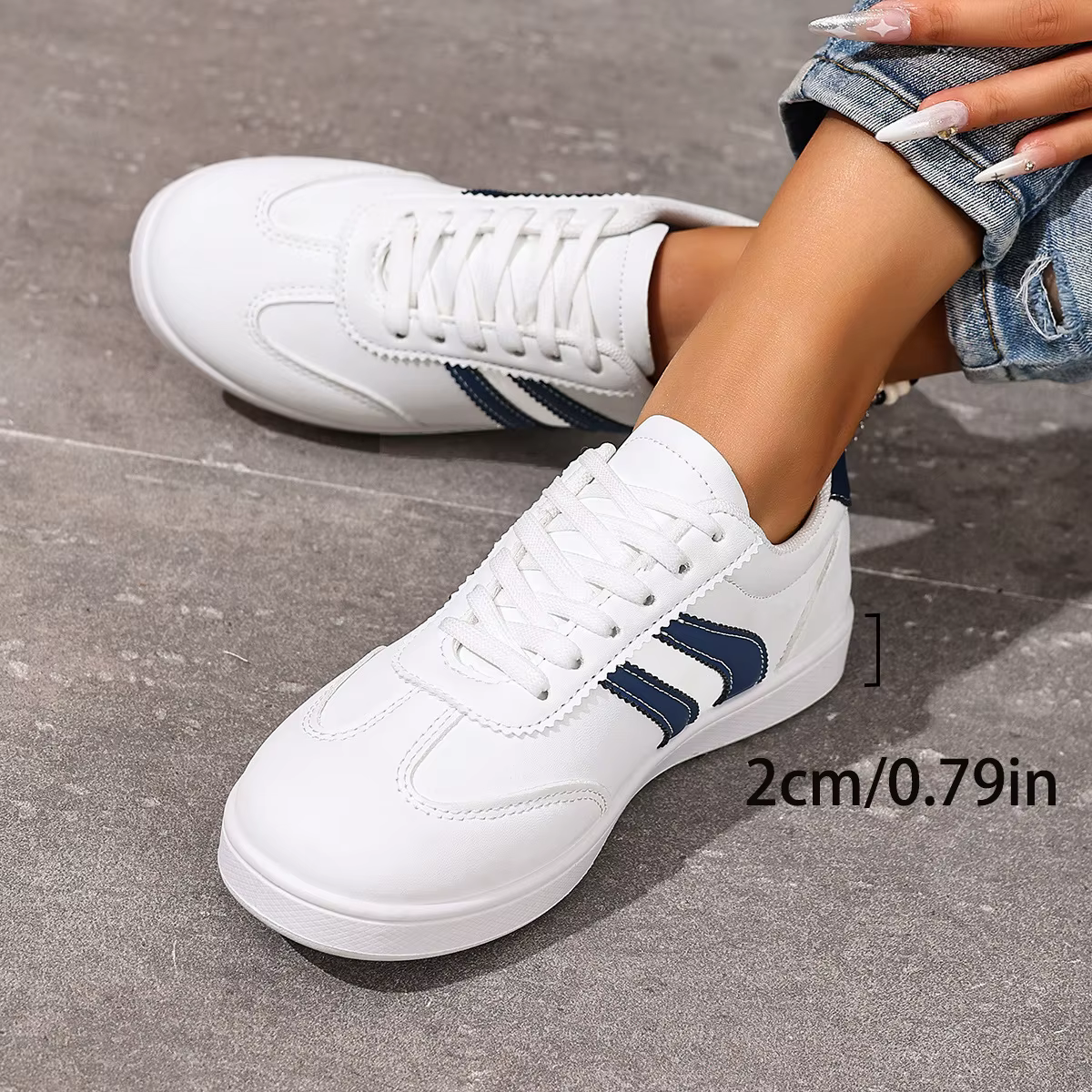 Baskets plates en cuir souple pour femme, nouveau style printemps-automne, polyvalentes, décontracté