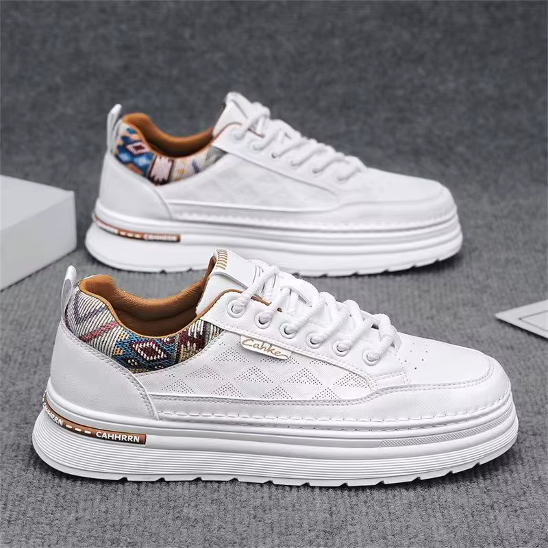 Nouvelles baskets décontractées blanches 2026 pour hommes, chaussures de créateur à lacets, couleur 