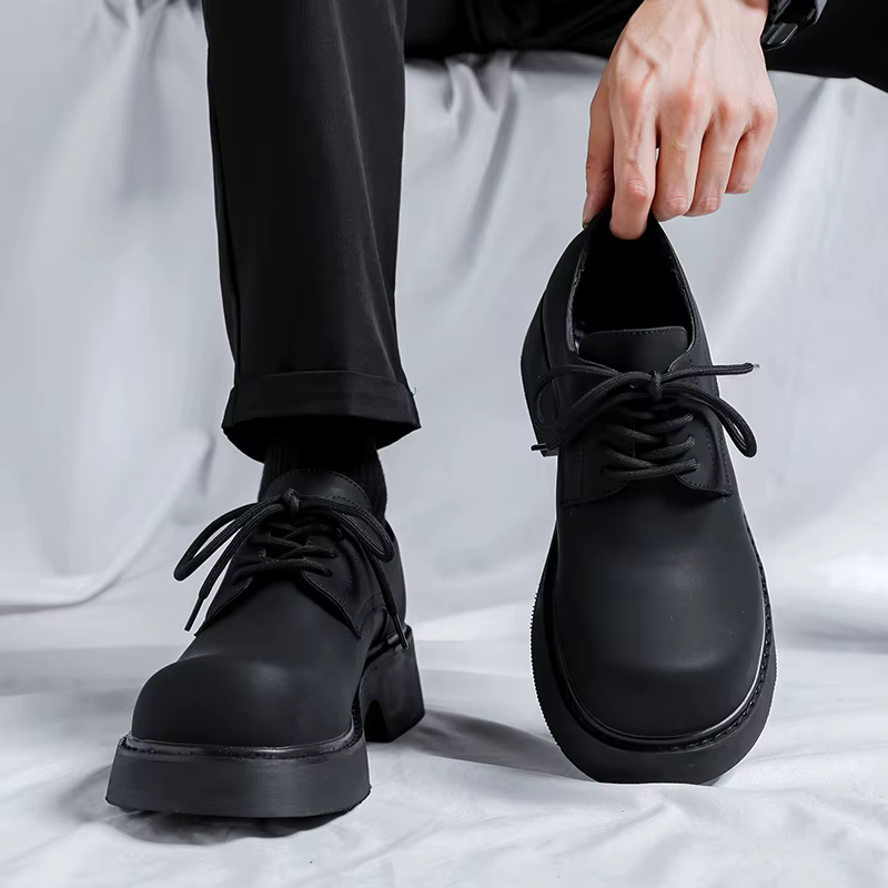 Chaussures à lacets en cuir pour hommes, design original, classique, business, décontracté, gIslande