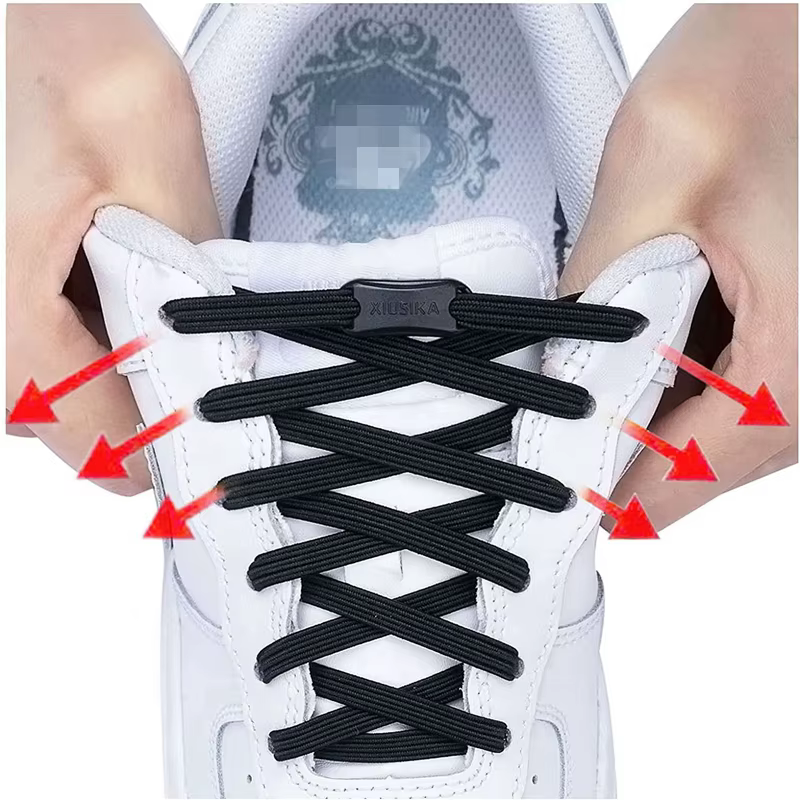 Lacets artificiel astiques pour Chaussures, Sneakers, Plats, Lumineux, Enfants, Adultes, Rapide, Nou