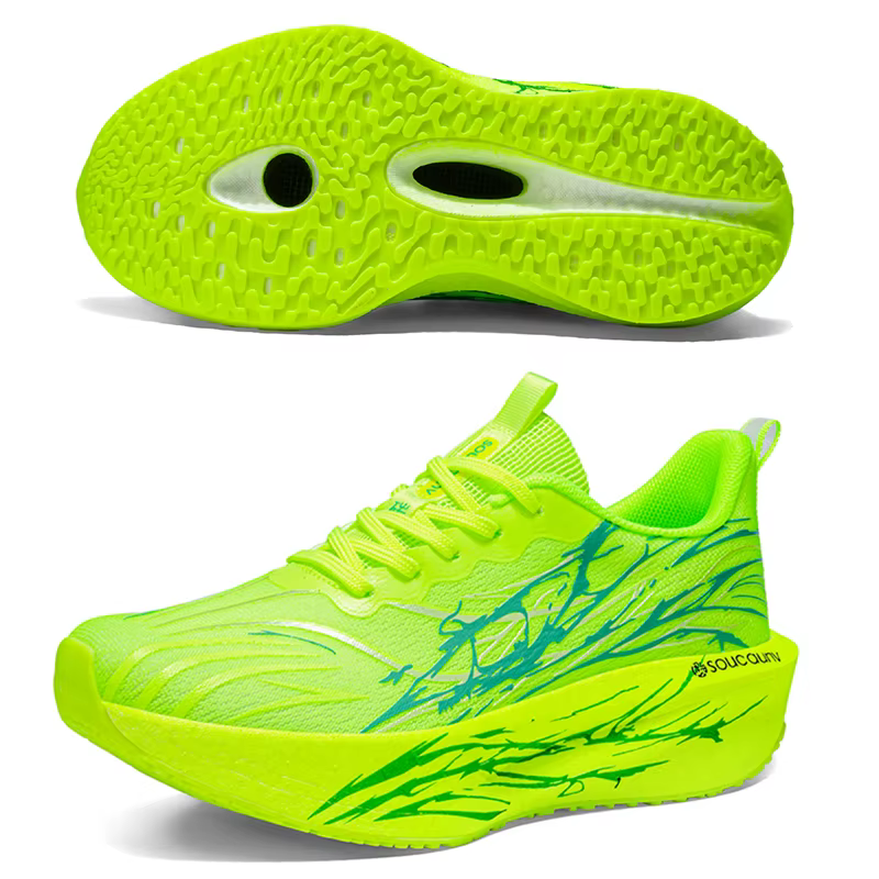 Chaussures de course de marathon pour hommes, plaque en carbone, absorption des chocs, chaussures de