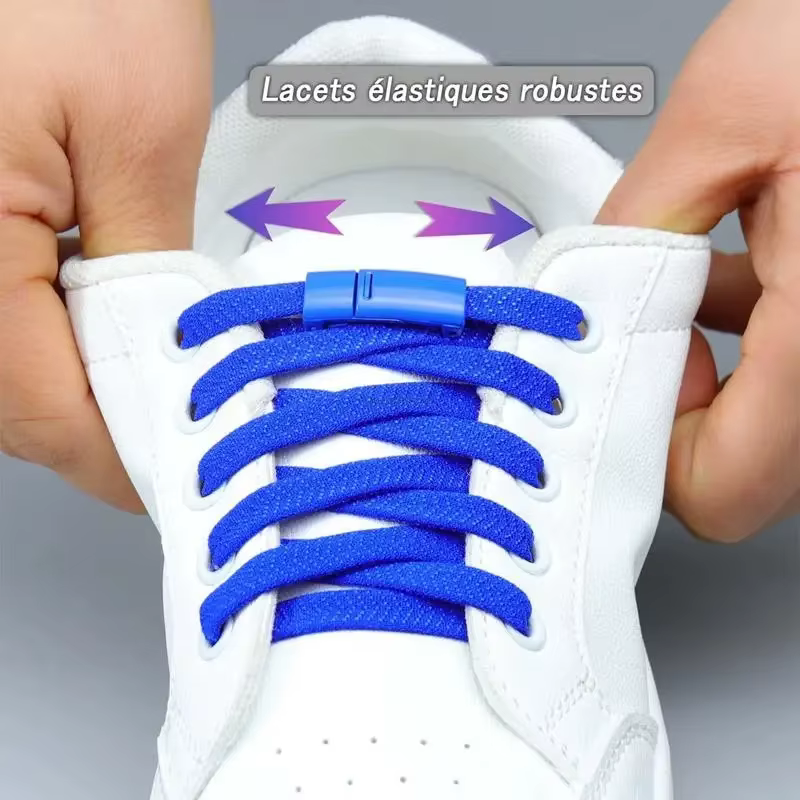 Lacets à verrouillage magnétique sans attaches, baskets pour lacets élastiques sans cravate, pour en