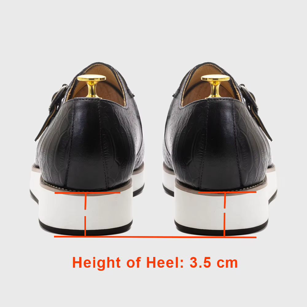 Hommes chaussures décontractées en cuir véritable motif Crocodile chaussure classique pour hommes en