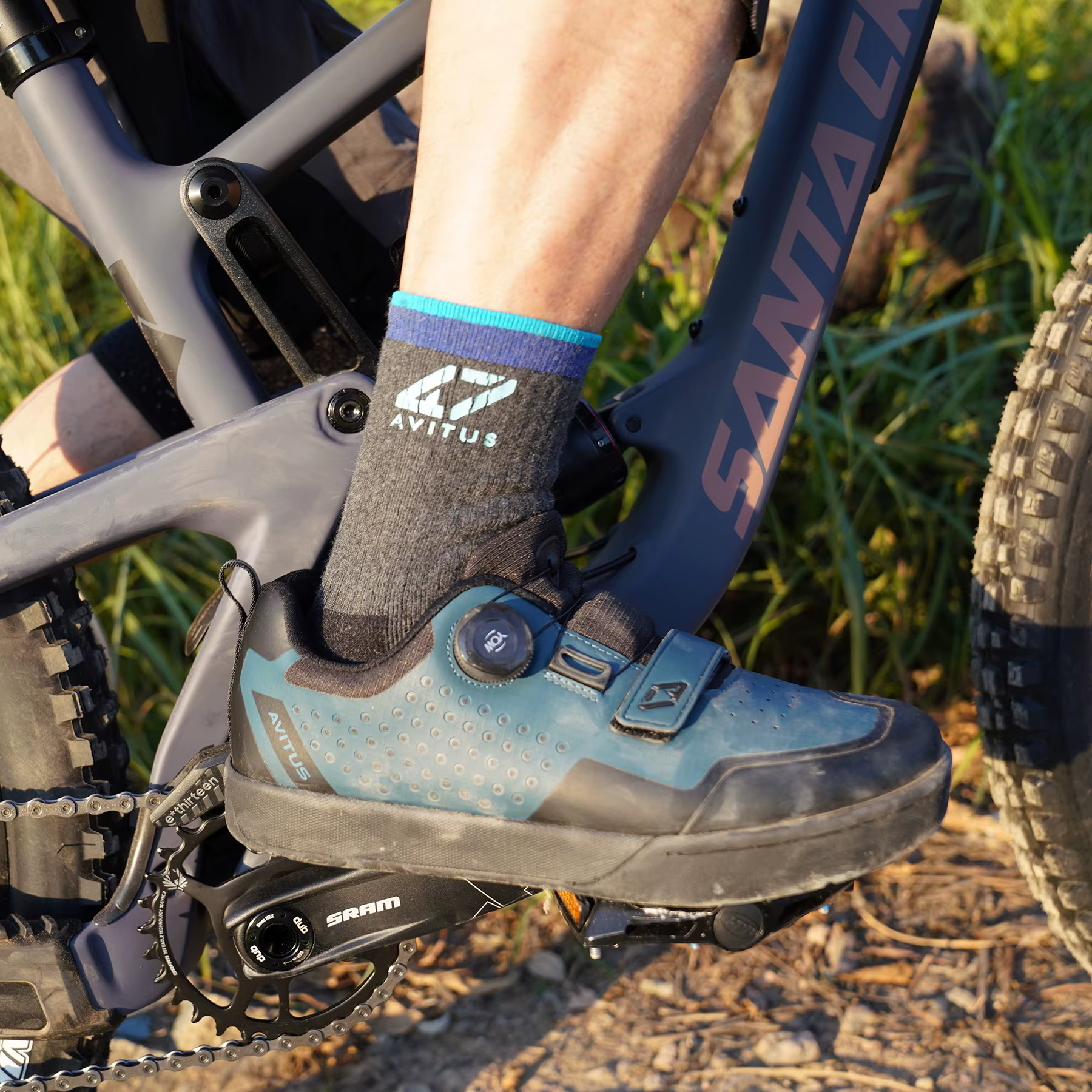 AVITUS – chaussures de vtt pour hommes, avec crampons SPD à 2 boulons, semelle en caoutchouc pour de