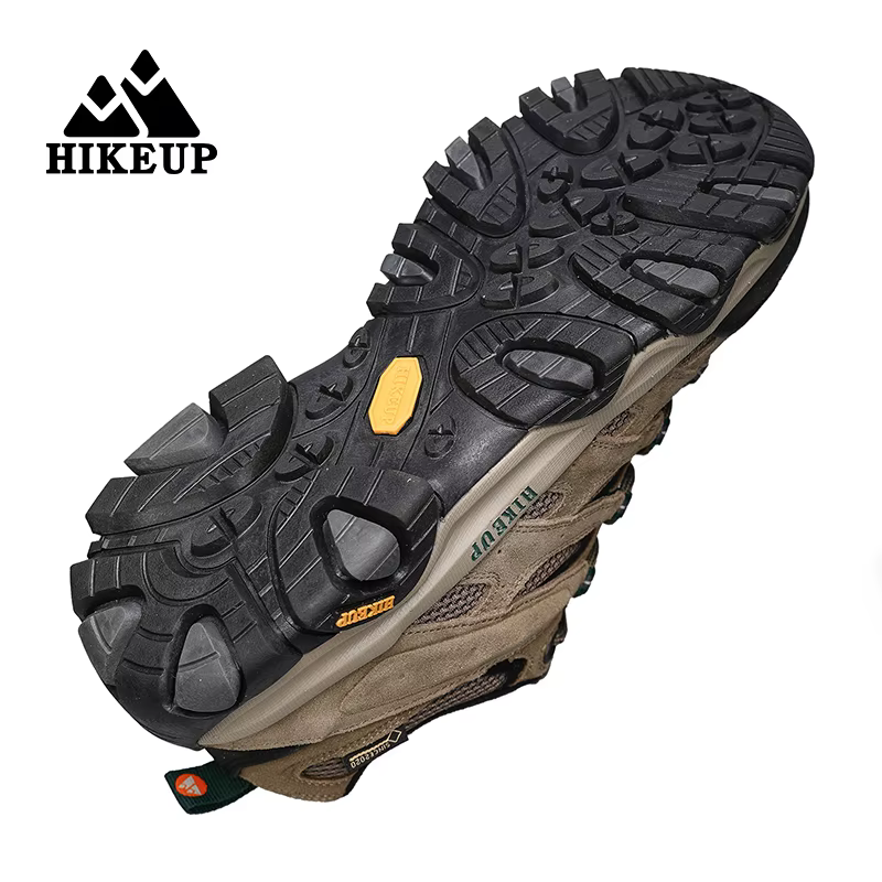 HIKEUP chaussures de randonnée hommes concepteur escalade Trekking baskets pour hommes en cuir Sport
