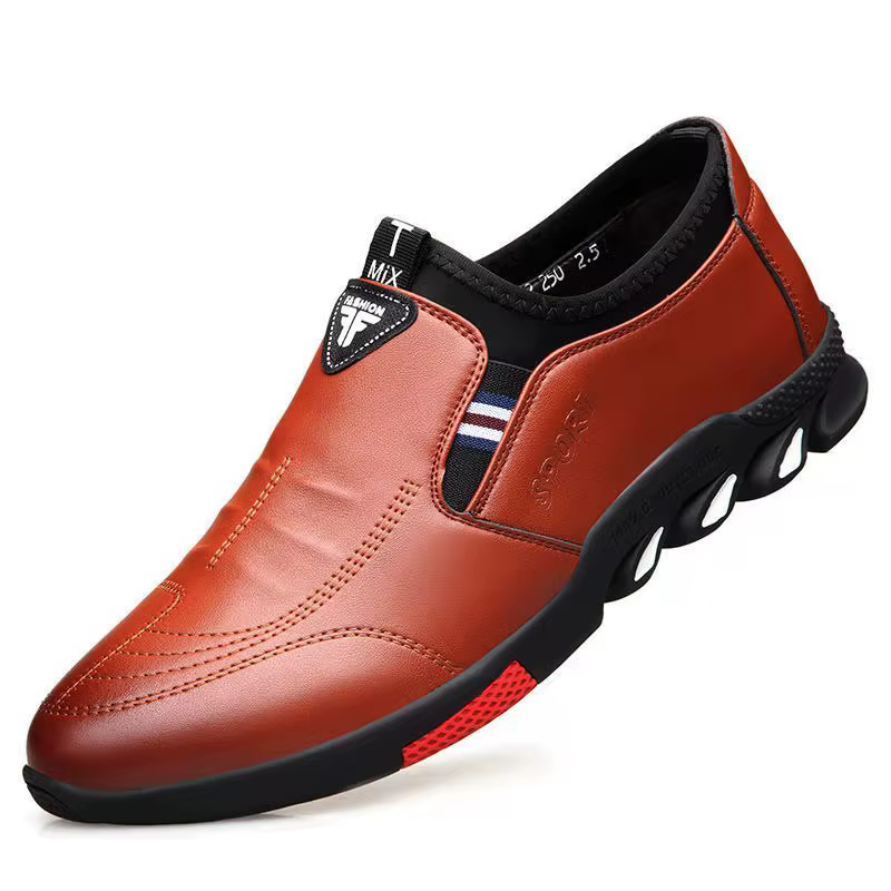 Chaussures en cuir à l'offre elles souples pour hommes, chaussures d'affaires décontractées, coordon