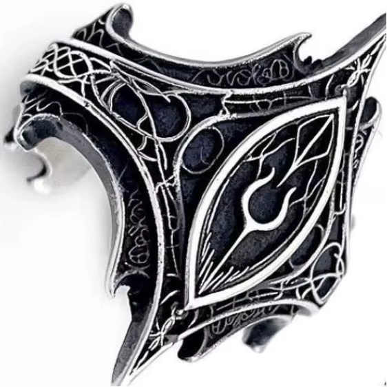 Bague ouverte de Style gothique pour hommes et femmes, motif irrégulier Vintage personnalisé, bijoux