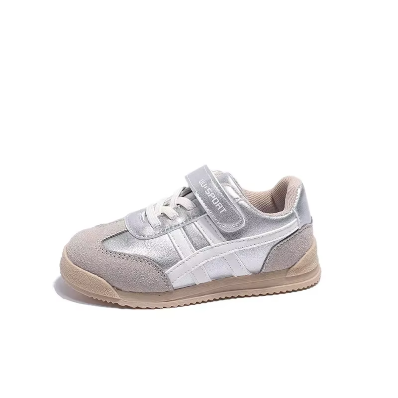 Chaussures de sport pour enfants, colorées, avec coutures, fermeture auto-agrippante, bout rond, sem